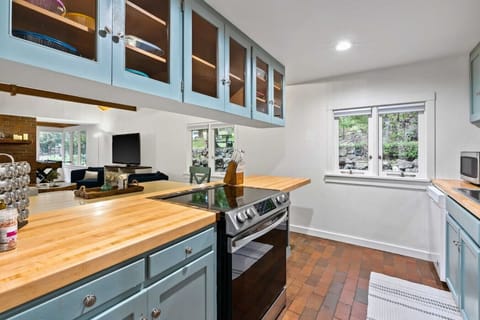 Fully stocked kitchen has everything you`ll need to prepare your meals!  Just bring food!