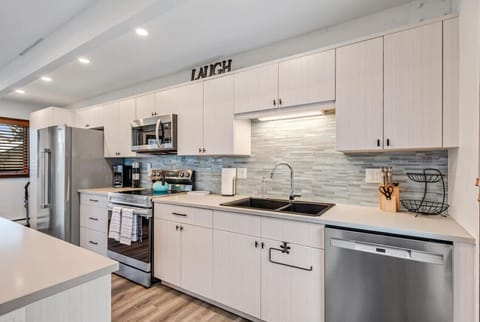 Open modern kitchen with a clean feel