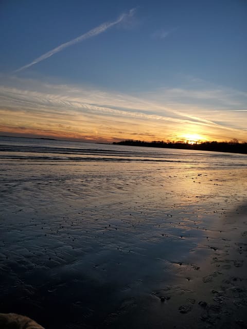 Beach nearby, sun loungers, beach towels