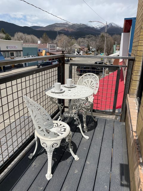 Morning coffee on the balcony