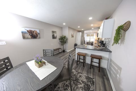Dining room and kitchen 