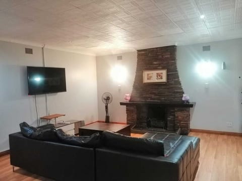 Smart TV, fireplace, music library