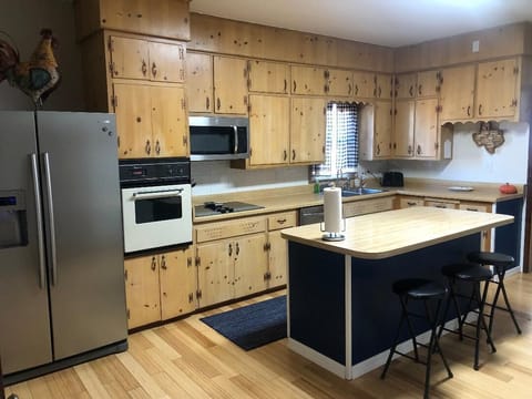 Fully stocked kitchen