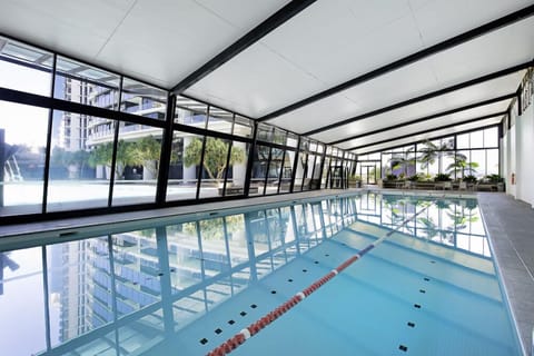 Indoor pool, a heated pool