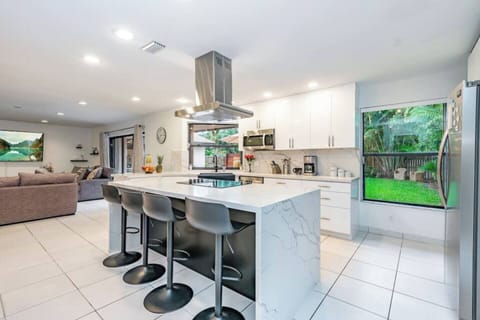 Fox island kitchen with new appliances