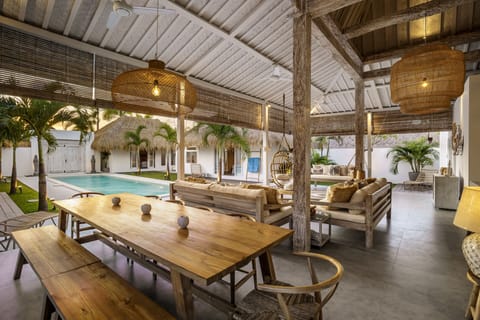 View of the dining area