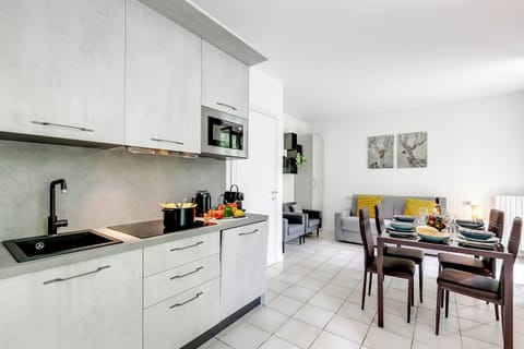 Kitchen and dining area