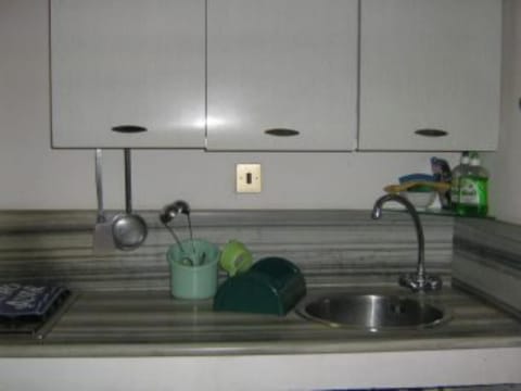 Fridge, stovetop, cookware/dishes/utensils, dining tables