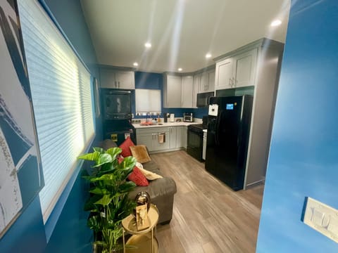 One stop shop room- Cook, eat, drink, wash, dry, relax