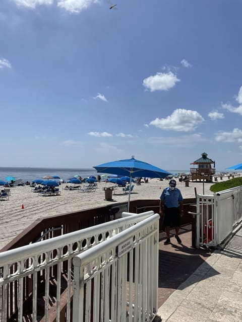 Sun loungers, beach towels