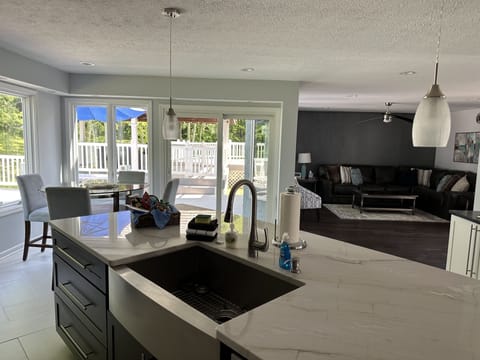 The new kitchen…tried to keep it as close as we could to what we had Pre fire.