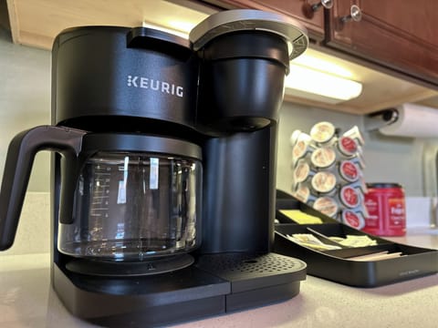 Enjoy a cup of coffee to get your day started. 