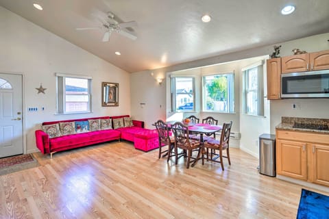 San Bruno Vacation Rental | 2BR | 1BA | 679 Sq Ft | Stairs Required for Entry