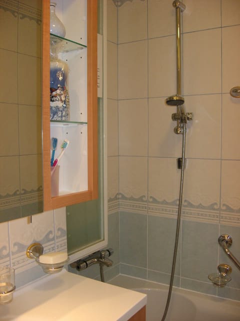 Combined shower/tub