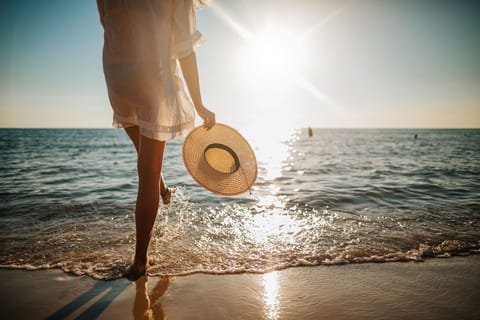 On the beach