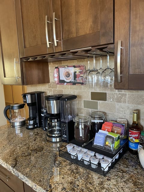 Coffee and tea supplied....organic regular and decaf and selections of teas