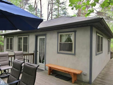 Cabin entrance off the deck