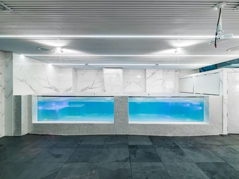 Indoor pool, a heated pool