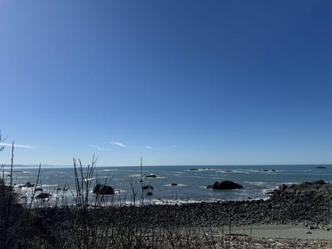 On the beach