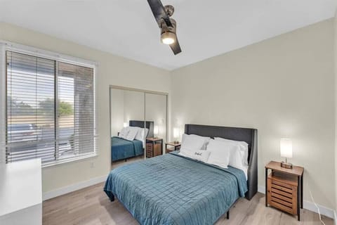 2 bedrooms, memory foam beds, iron/ironing board, WiFi