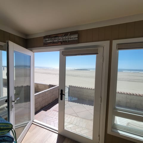 Beach front patio doors