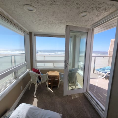 Sitting area off of the Main Bedroom Beautiful view of the Ocean.