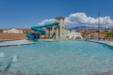 A heated pool