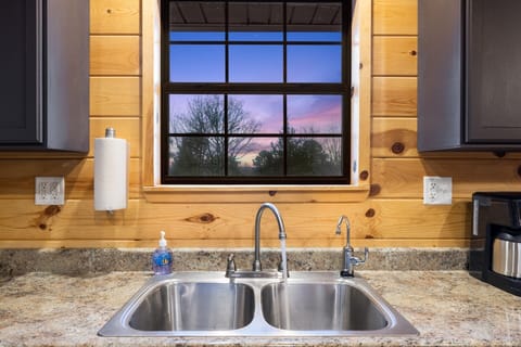 Beautiful views from the kitchen sink.