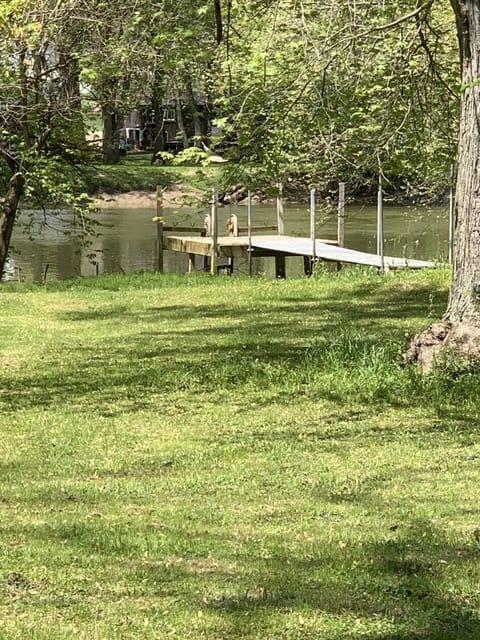 The property backs up to Walhonding River with a private dock.