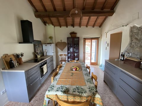 The kitchen / dining room at Casa Castagni
