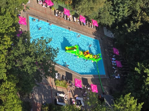 Indoor pool, outdoor pool