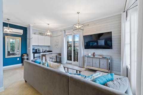 Living area with sleeper sofa