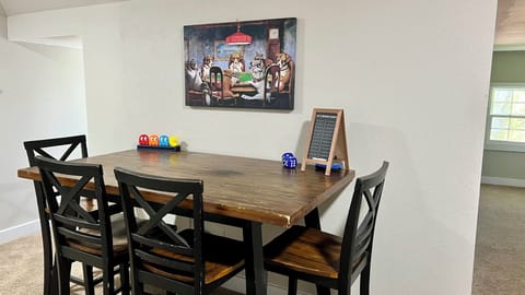 Make some memories playing the growing number of board games upstairs!