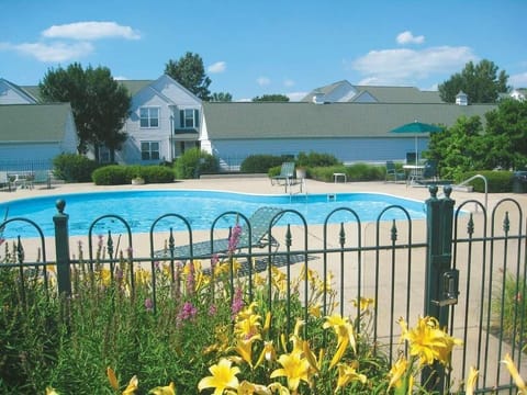 Pool conected to fitness center