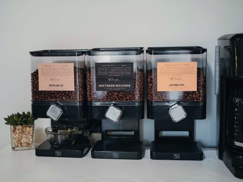 COFFEE BAR | We offer dispensers for three VERY different varieties of Onyx Coffee.  If you're a coffee connoisseur, we have no doubt you'll love this unique feature!

We also include a range of complimentary teas, k-cups, and decaf options.