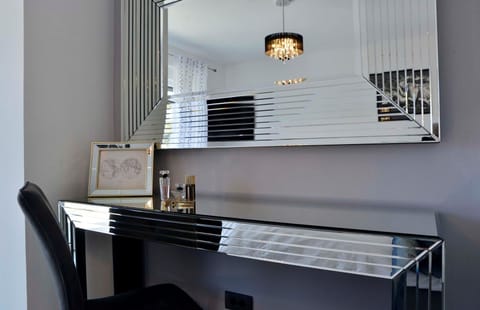 Make-up corner of the master bedroom in Medulin luxury sea view villa for vacation and rent