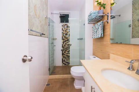 Combined shower/tub