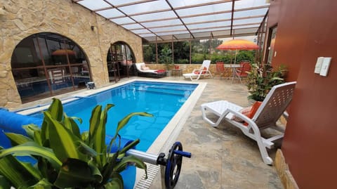 Indoor pool, a heated pool