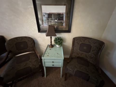 Furniture, Indoors, Living Room, Lamp, Chair