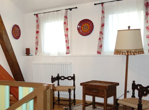 The bright living room on the 1st floor