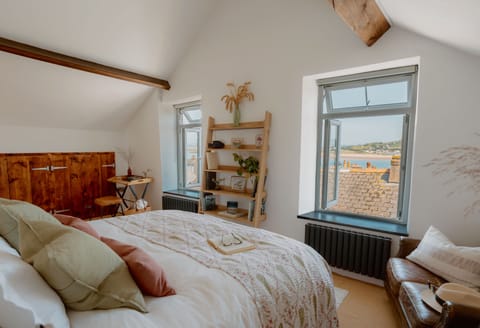 Attic Super king suite with panoramic estuary views.