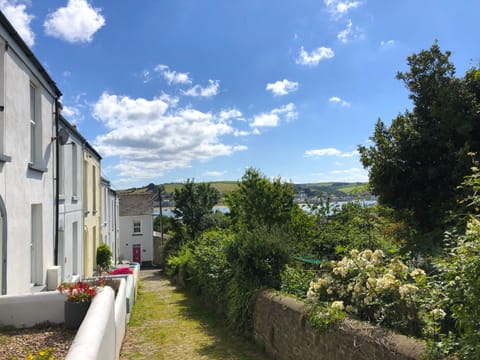 View down Alpha Place to the estuary