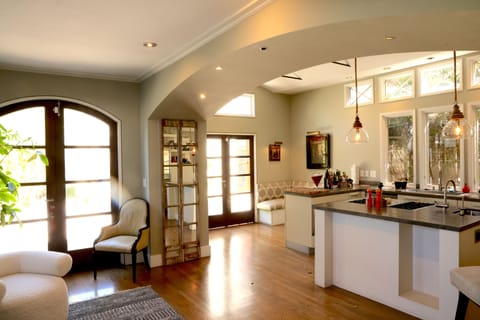 Fully outfitted kitchen