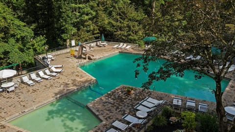 Indoor pool, a heated pool