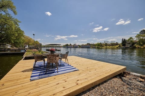 Lakeside deck and swimming dock