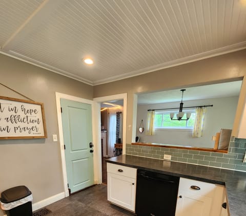 Plenty of food prep area