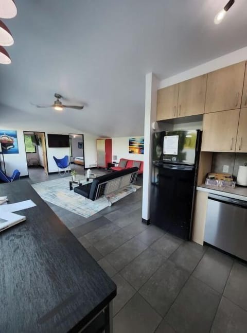 Kitchen and living room