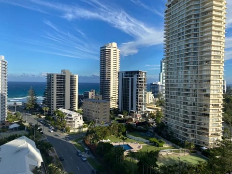 View from Balcony toward Beach