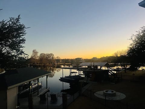 Beautiful night view from the upper patio