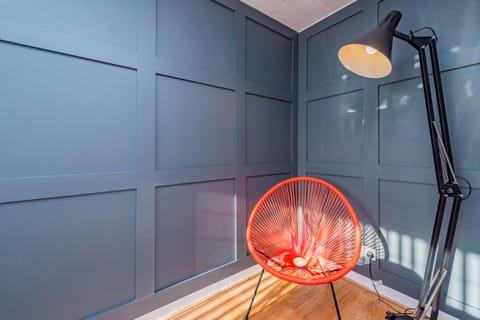 Relax and chill in our gorgeous orange egg chair